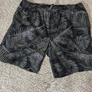 Grunt Style Shorts Rifle Camo Swim Trunks Men's Large Tactical Flora Pockets
